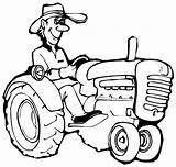Tracteur Farmer Coloring Agricole Dementia Familycrafts sketch template