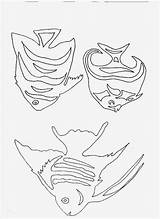 Seidenmalerei Einzigartig Fische Muster Basteln sketch template