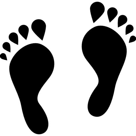 Prints Barefoot Feet Footwear Shapes Icon