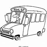 Bus Driver Coloring Pages School Color sketch template