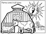 Coloring Farm Pages Printable Animal Barnyard House Animals Ffa Print Ranch Scenes Drawing Farms Agriculture Color Colouring Sheets Kindergarten Barn sketch template