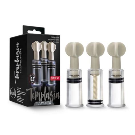 temptasia clit and nipple twist set clear sex toys at adult empire