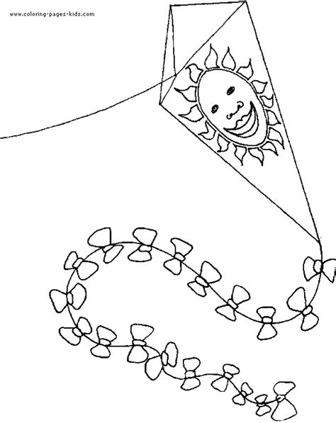 printable coloring page   kite  printable kite coloring