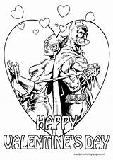 Coloring Batman Pages Valentines Superhero Catwoman Color Valentine Spiderman Maatjes Print Happy Cliparts Kids Printable Hulk Mary Colouring Lois Superman sketch template
