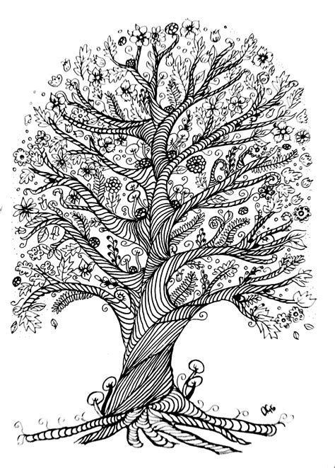 tree coloring pages  kindergarten  svg file  cricut