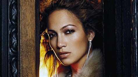Wallpaper Face Long Hair Black Hair Jennifer Lopez