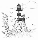 Lighthouse Coloring Pages Printable Adults Lighthouses Drawing Realistic Print Easy Pencil Getdrawings Hatteras Cape Library Clipart Popular Coloringhome Comments sketch template