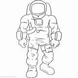 Astronaut Lineart Xcolorings Landed 78k sketch template