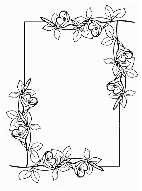 pin  floral coloring pages