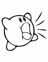 Kirby Shouting Kidsplaycolor sketch template