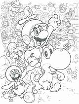 Coloring Bros Pages Wii Mario Super Smash Brothers Getcolorings Getdrawings sketch template