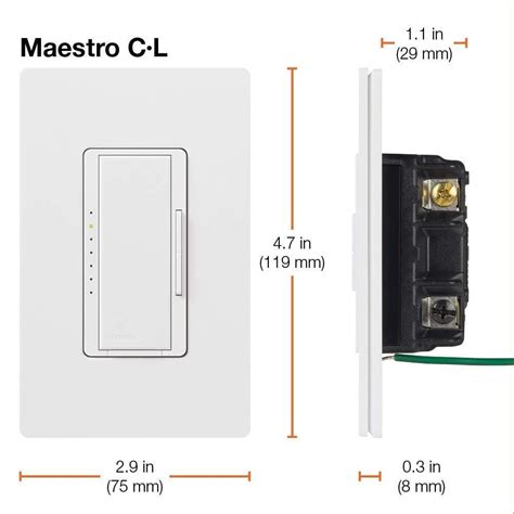 lutron maestro cl dimmer switch macl  wh white ebay