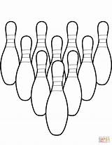 Bowling Coloring Pins Pages Ten Drawing Ball Printable Stencil Getdrawings Carlynstudio Categories sketch template