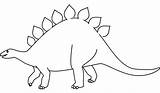Dinosaur Line Drawing Coloring Cliparts Drawings Template Dinosaurs Kids Paintingvalley sketch template