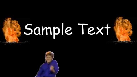 sample text intro template youtube