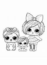 Lol Coloring Surprise Pages Sheets Omg Printable Color Winter Halloween Hairgoals Dolls Doll Print Kids Disco Animal Boys sketch template