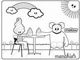 Menchies Coloring Pages Template Mellow Color sketch template