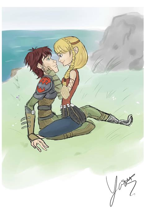 hiccup and astrid by yammijammi69 on deviantart