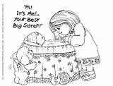 Sister Big Coloring Pages Baby Brother Welcome Printable Little Color Sisters Colouring Guess Much Mobile Choose Board Girls Comments Sketch sketch template