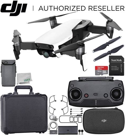dji mavic air drone quadcopter arctic white aluminum hardshell carrying case starters bundle