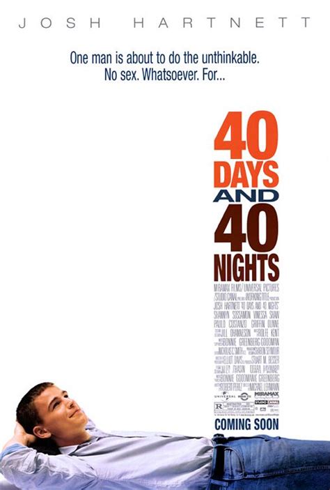 40 Days And 40 Nights Movie Poster 1 Of 2 Imp Awards