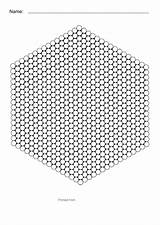 Perler Bead Templates Hexagon Small Sheet Pdf sketch template