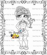 Big Baldy Besties Fifty Sherri Tm Nifty Instant Ann Dolls Doll Coloring Eye Head Digital sketch template