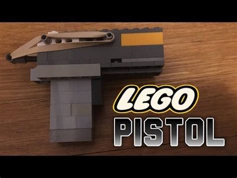 build  simple working lego pistol extremely powerful youtube lego amazing lego