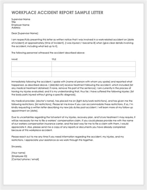workplace accident report templates smartsheet