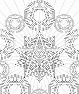 Coloring Pages Geometry Sacred Geometric Op 3d Dodecahedron Stellated Deviantart Adult Fractal Aztec Calendar Drawing Printable Color Shapes Colouring Pattern sketch template