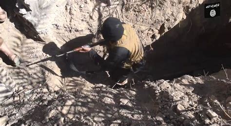 isis shows off tunnels that it claims let fighters survive