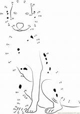 Dog Dots Connect Dalmatian Portrait Dot Kids Email Worksheet Animals sketch template