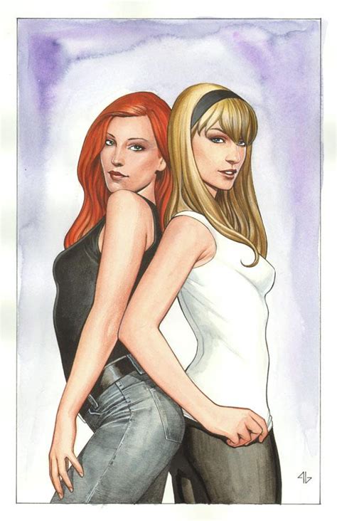 Redhead Vs Blonde Mary Jane And Gwen Stacy Lesbian Hentai