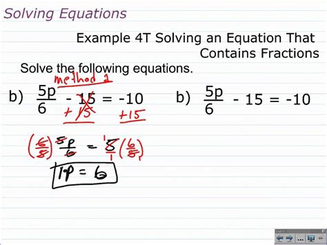 solve multi step equations  fractions  decimals algebra