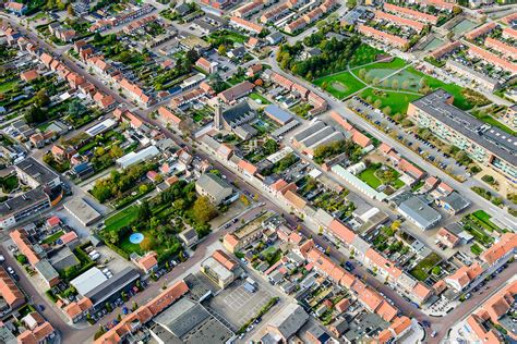 luchtfotos stad en steden breskens van boven siebe swart