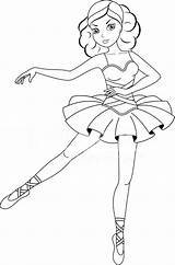 Ballerina Coloring Pages Adults Colouring Getcolorings Printable Color sketch template