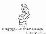 Coloring Pages Pregnancy Mother Mothers Sheets Sheet Title sketch template