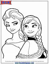 Coloring Elsa Anna Pages Frozen Printable Disney Queen Snow Color Pdf Face Online Kids Birthday Sheets Princess Hmcoloringpages Outline Book sketch template