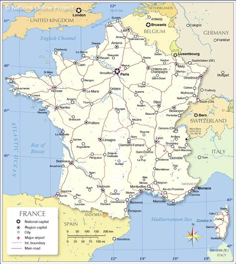 international airports  france map france airports map