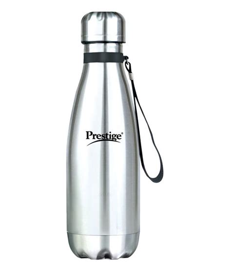 prestige metallic steel water bottle  ml buy    price  india snapdeal