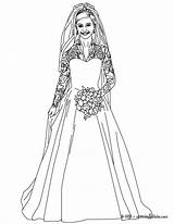 Colorir Barbie Coloriage Middleton Angleterre Desenhos Novia Dibujo Imprimer Coloriages Hellokids Hochzeitskleid Princesas sketch template