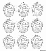 Coloring Warhol Cupcakes Pages Adults Cup Cakes Andy Printable Sheet Cupcake Coloriage Adult Cake Inspired Print Color Food Choose Board sketch template