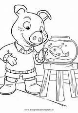 Wiggly Piggly Schwarte Trickfilmfiguren Comic Cartoni Jakers Piggley Fish Bulkcolor sketch template