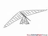 Colouring Gliding Hang Coloring Sheet Title sketch template
