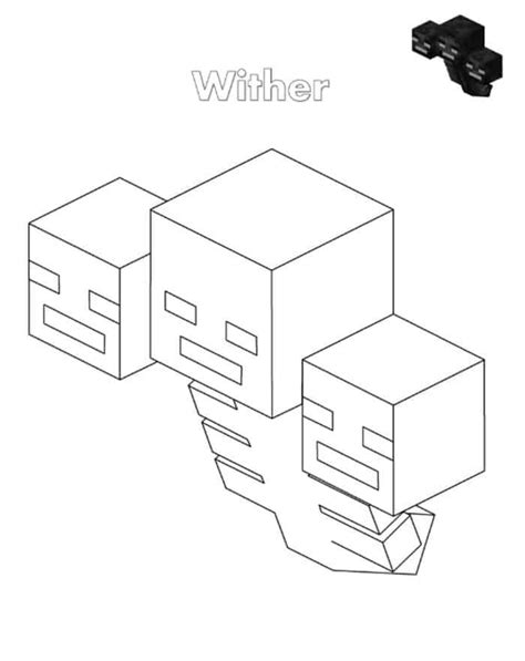 wither storm coloring pages coloring home