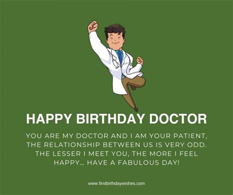 special birthday wishes  doctors