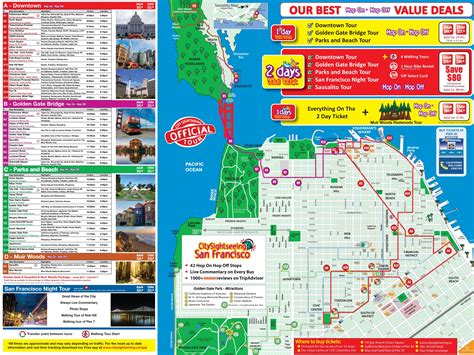 san francisco tourist attractions map