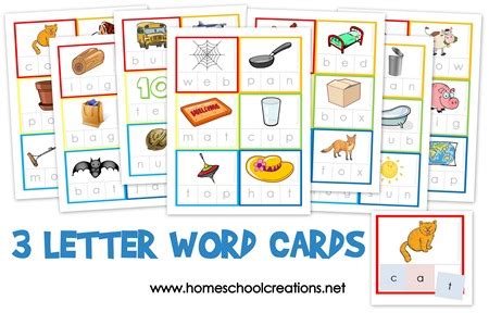 educational freebie  letter word cards kids activities saving