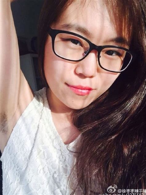 chinese feminists are sharing photos of their armpit hair as part of a contest designed to