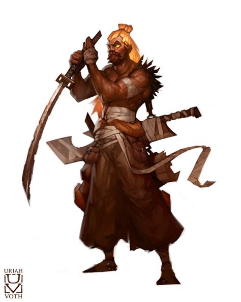 Flame Genasi Pathfinder Character Dungeons And Dragons